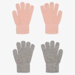 CeLaVi-Pink & Grey Gloves (2 Pack) | Childrensalon