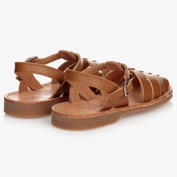 Children's Classics-Beige Leather Sandals | Childrensalon