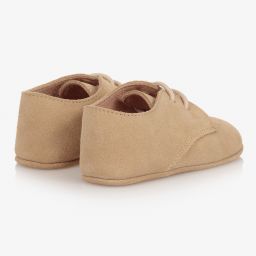 Children's Classics-Beige Suede Pre-Walker Shoes | Childrensalon