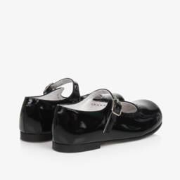 Children's Classics-حذاء ماري جين جلد لامع لون اسود للبنات | Childrensalon