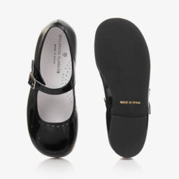 Children's Classics-حذاء ماري جين جلد لامع لون اسود للبنات | Childrensalon