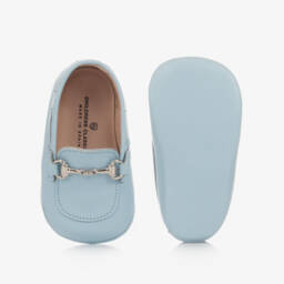 Children's Classics-حذاء جلد لمرحلة قبل المشي لون كحلي للأطفال | Childrensalon