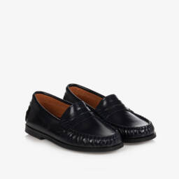 Beatrice & George-Boys Navy Blue Cotton Blazer | Childrensalon