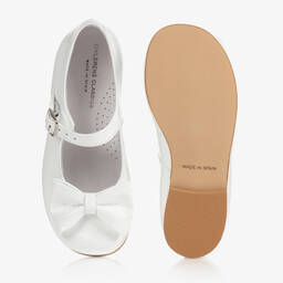 Children's Classics-Girls White Patent Bow Shoes | Childrensalon