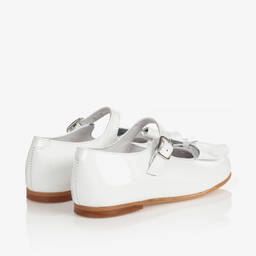 Children's Classics-Girls White Patent Bow Shoes | Childrensalon
