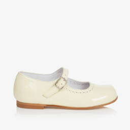 Children's Classics-Ivory Patent Leather Mary Jane Shoes | Childrensalon