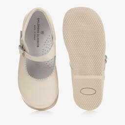 Children's Classics-Ivory Patent Leather Shoes With Buckle Strap | Childrensalon