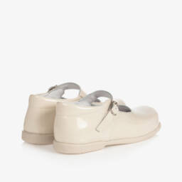 Children's Classics-Ivory Patent Leather Shoes With Buckle Strap | Childrensalon