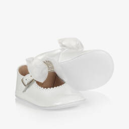 Children's Classics-White Patent Leather Baby Shoes | Childrensalon