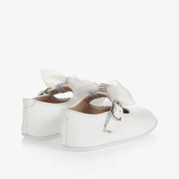 Children's Classics-White Patent Leather Baby Shoes | Childrensalon