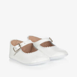 Children's Classics-White Patent Leather Baby Shoes | Childrensalon