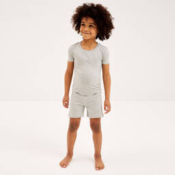 Childrensalon Essentials-Boys Blue & Grey Organic Pyjamas (2 Pack) | Childrensalon