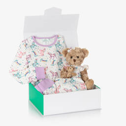 Childrensalon Hampers-سلة هامبر الدب تيدي وبيجاما يونيكورن للبنات | Childrensalon