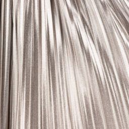 Childrensalon Occasions-Girls Gold Pleated Skirt | Childrensalon