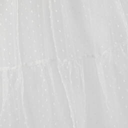 Childrensalon Occasions-Girls White Organza Bow Dress | Childrensalon