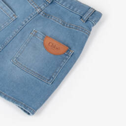 Chloé-Girls Blue Denim Skirt | Childrensalon