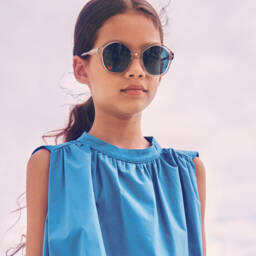 Chloé-Girls Clear Round Sunglasses | Childrensalon