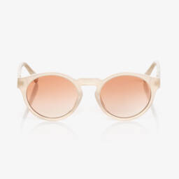 Chloé-Girls Ivory Round Sunglasses | Childrensalon