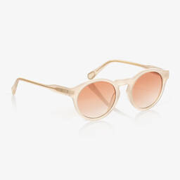 Chloé-Girls Ivory Round Sunglasses | Childrensalon