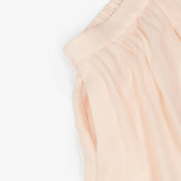 Chloé-Girls Pink Silk Crêpe Trousers | Childrensalon