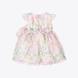 Coeur by Childrensalon-Baby Girls White Floral Organza Dress | Childrensalon