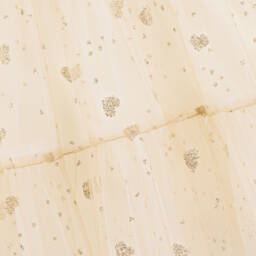 Coeur by Childrensalon-فستان تول مزين بقلوب لون ذهبي برّاق | Childrensalon