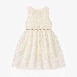 Coeur by Childrensalon-فستان أورغانزا وتول لون عاجي | Childrensalon