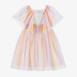 Coeur by Childrensalon-Girls Tulle Ruffle Rainbow Dress | Childrensalon