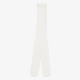 Country Kids-Girls Ivory Microfibre Opaque Tights | Childrensalon