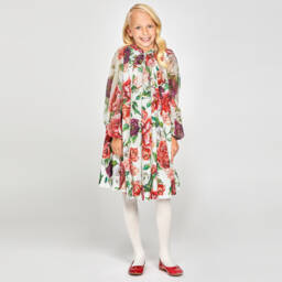 Country Kids-Girls Ivory Microfibre Opaque Tights | Childrensalon