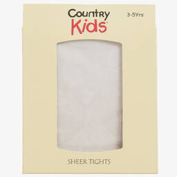 Country Kids-Girls Ivory Sheer Tights | Childrensalon