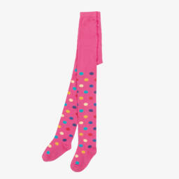Country Kids-Girls Pink Cotton Knitted Tights | Childrensalon