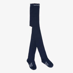 Petit Bateau-Baby Girls Navy Blue Cotton Jersey Sailor Collar Shortie | Childrensalon