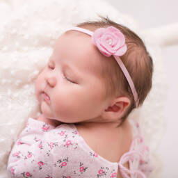 Cute Cute-Baby Girls Pink Felt Flower Headband | Childrensalon