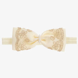 Sofija-Girls Ivory & Gold Sequin Tweed Dress Set  | Childrensalon