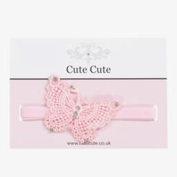 Cute Cute-Pink Butterfly Headband (7cm) | Childrensalon