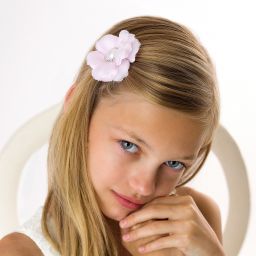 Cute Cute-Pink Flower Hair Clip (6cm) | Childrensalon