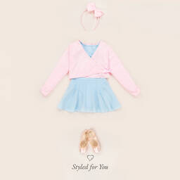 Danskin-Girls Pink Wrap Cardigan | Childrensalon