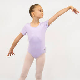 Danskin-Girls Purple Mesh Leotard | Childrensalon