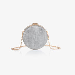 David Charles-حقيبة دائرية بديامونتي لون فضي (13 سم) | Childrensalon