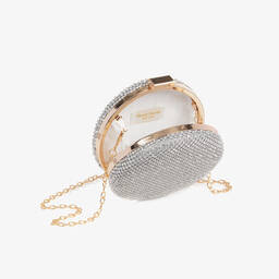 David Charles-حقيبة دائرية بديامونتي لون فضي (13 سم) | Childrensalon