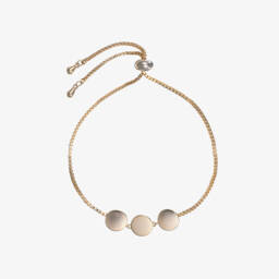 David Charles-Gold Clover Discs Bracelet | Childrensalon