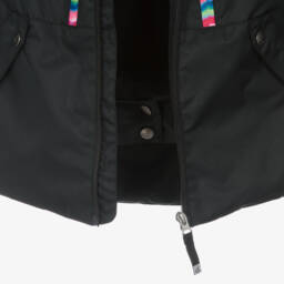 Deux par Deux-Girls Black & Pink Snowsuit | Childrensalon