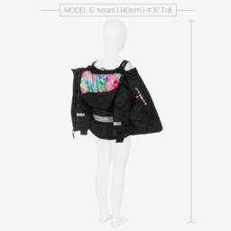 Deux par Deux-Girls Black & Pink Snowsuit | Childrensalon