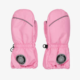 Girls Pink Technical Ski Mitten
