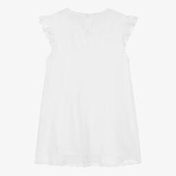 Diacar-Girls White Cotton Nightie | Childrensalon