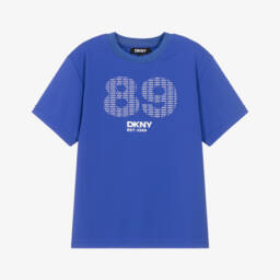 DKNY-تيشيرت بشعار 89 لون أزرق | Childrensalon