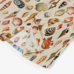 Dolce & Gabbana-Boys Beige Sea Shell Print Cotton Shirt | Childrensalon