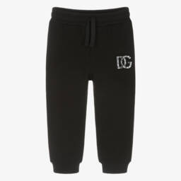 Dolce & Gabbana-Baby Boys Black & White Majolica Print Cotton Zip-Up Top | Childrensalon