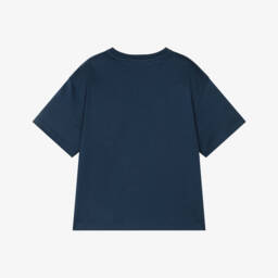 Dolce & Gabbana-Boys Blue Denim Pocket Cotton T-Shirt | Childrensalon